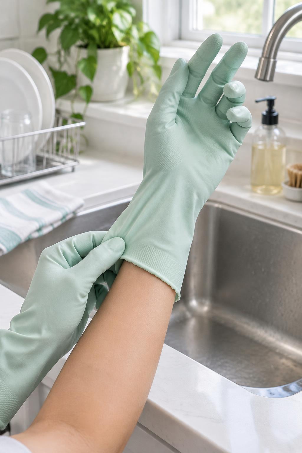 Do wear gloves for wet cleaning